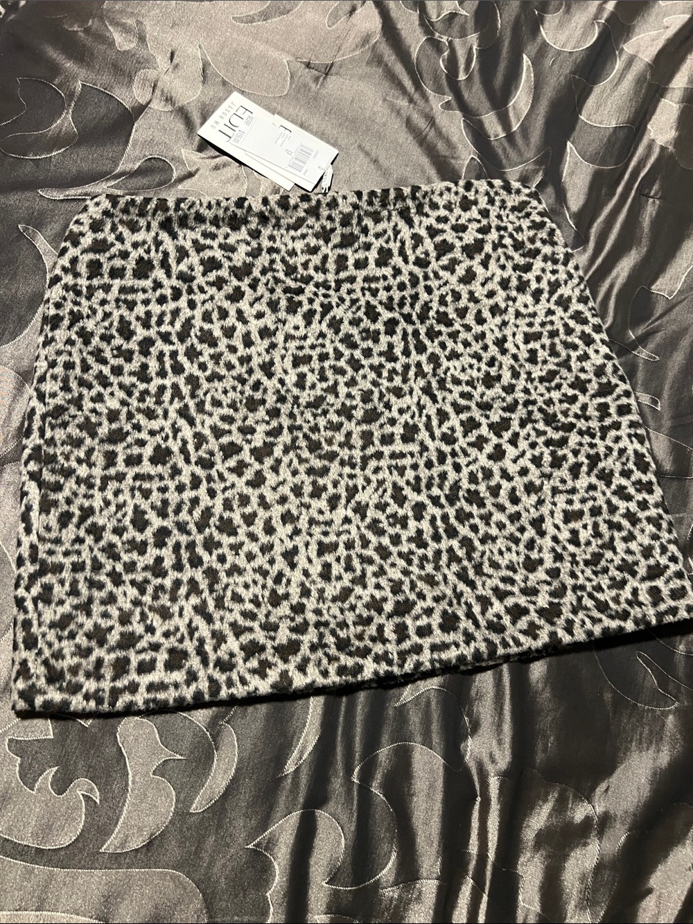 NWT Jason Wu Edit Leopard Print Faux Fur Mini Skirt Women’s Small